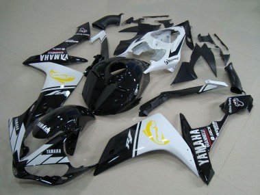 Carenados Moto Yamaha YZF R1 2007-2008 - Blanco Negro Amarillo Dolphin