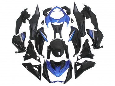 Carenados Moto Kawasaki Z1000 2014-2019 - Azul Negro Brillante