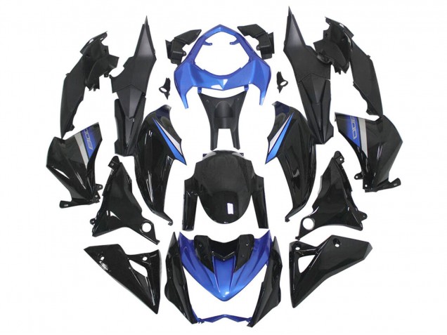 Carenados Moto Kawasaki Z1000 2014-2019 - Azul Negro Brillante