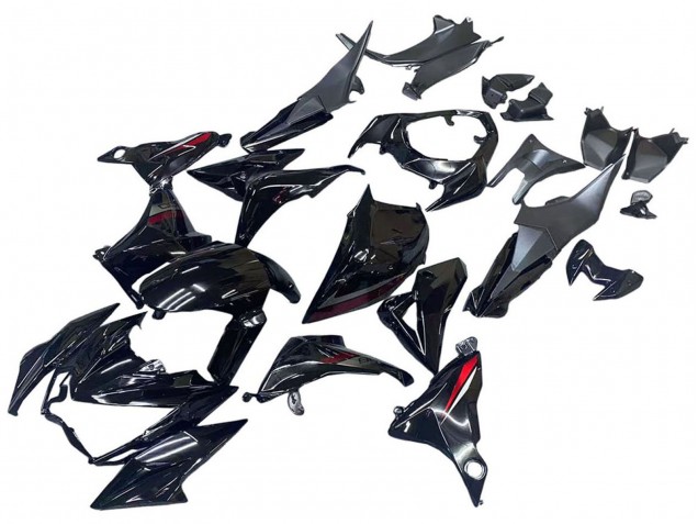 Carenados Moto Kawasaki Z800 2013-2018 - Negro Brillante Rojo