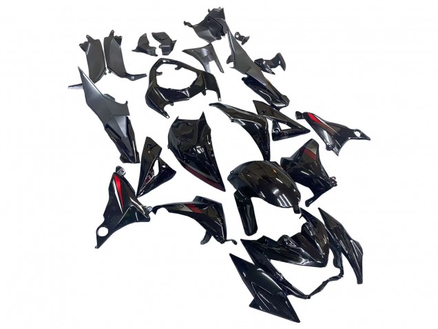 Carenados Moto Kawasaki Z800 2013-2018 - Negro Brillante Rojo