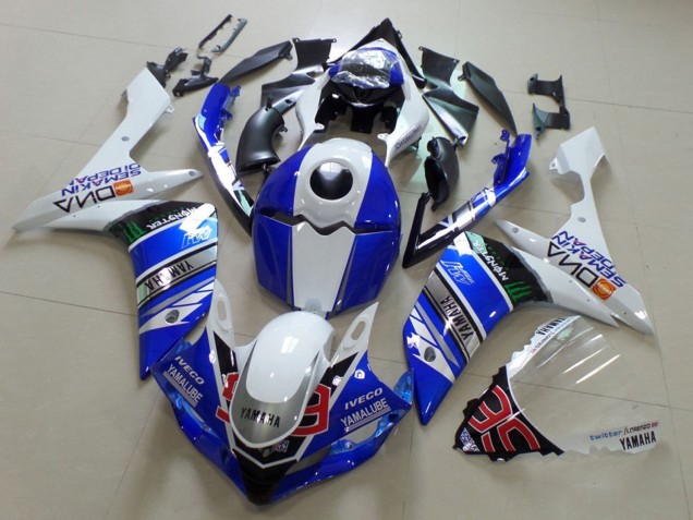 Carenados Moto Yamaha YZF R1 2007-2008 - Blanco Azul Negro Verde Monstruo Yamalube