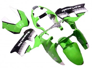 Carenados Moto Kawasaki ZX9R 2000-2001 - Verde Blanco Negro