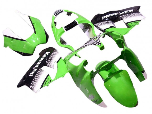 Carenados Moto Kawasaki ZX9R 2000-2001 - Verde Blanco Negro