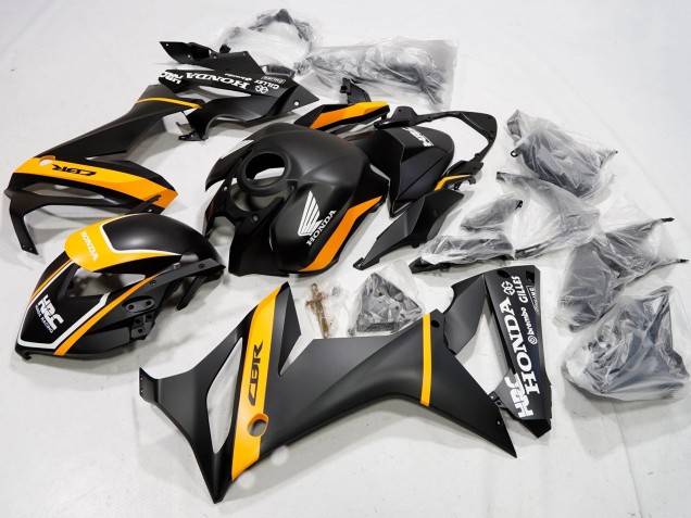 Carenados Moto Honda CBR650R 2019-2020 - Negro Mate Amarillo Blanco