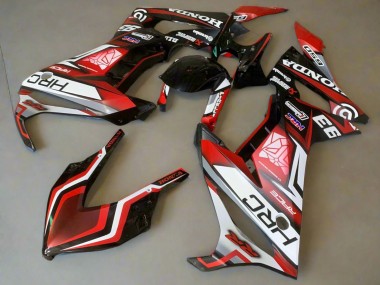 Carenados Moto Honda CBR650R 2019-2020 - Blanco Rojo Negro Brillante HRC