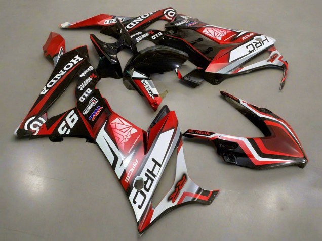 Carenados Moto Honda CBR650R 2021-2023 - Blanco Rojo Negro Brillante HRC