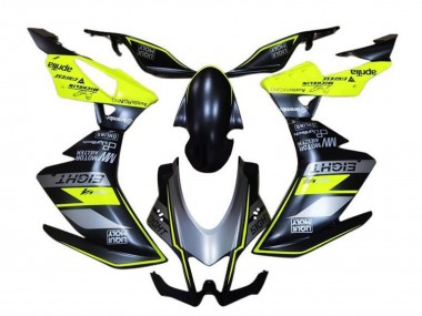 Carenados Moto Aprilia RSV4 1000 2009-2015 - Negro Mate Gris Verde