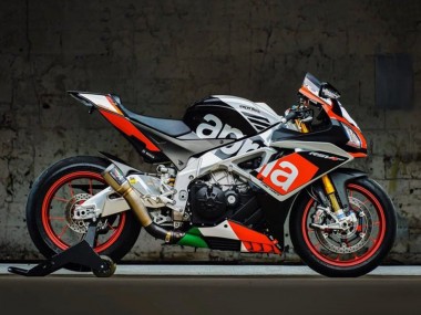 Carenados Moto Aprilia RSV4 1000 2009-2015 - Negro Mate Plata Rojo Verde