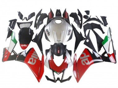 Carenados Moto Aprilia RSV4 1000 2009-2015 - Rojo Plata Negro Verde