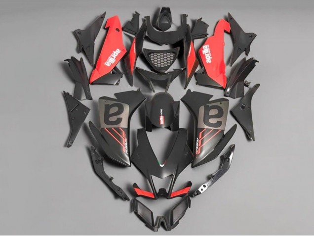 Carenados Moto Aprilia RSV4 1000 2009-2015 - Negro Mate Rojo Gris