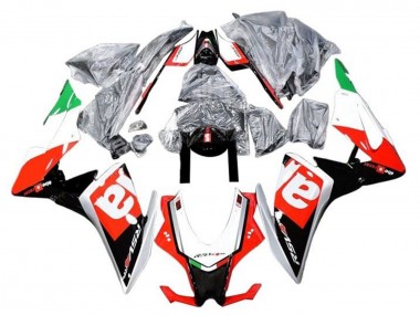 Carenados Moto Aprilia RSV4 1000 2016-2020 - Rojo Negro Plata Verde