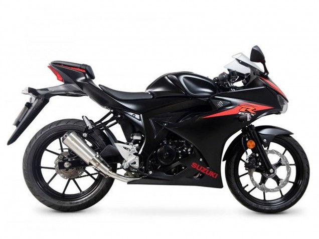 Carenados Moto Suzuki GSXR125 2017-2025 - Negro Rojo Raya