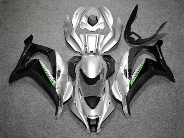 Carenados Moto Kawasaki ZX10R 2016-2020 - Plata Verde Negro