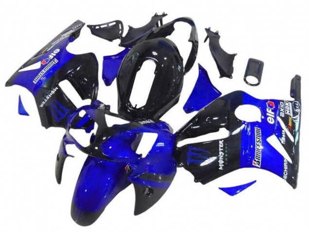 Carenados Moto Kawasaki ZX12R 2002-2006 - Azul Negro Brillante Elf Bridgestone Monstruo