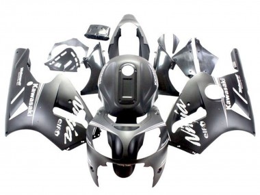 Carenados Moto Kawasaki ZX12R 2002-2006 - Negro Mate Blanco