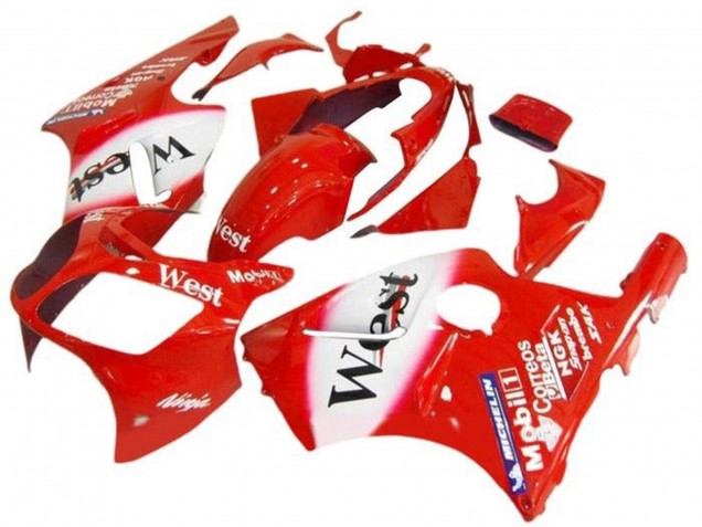 Carenados Moto Kawasaki ZX12R 2002-2006 - Rojo Blanco West