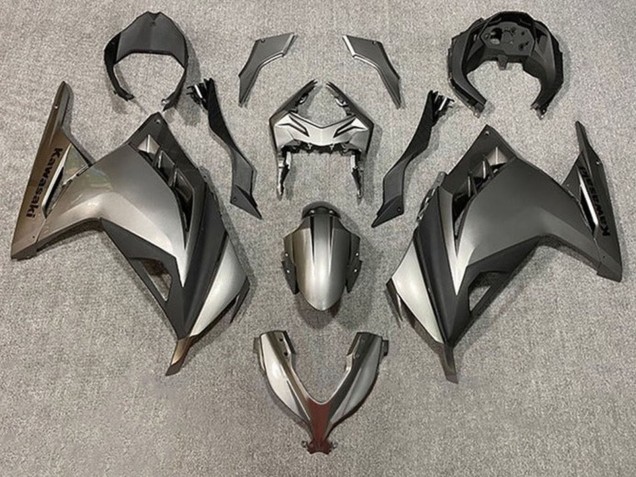 Carenados Moto Kawasaki EX300 2013-2024 - Plata Negro Mate