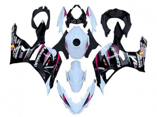 Carenados Moto Kawasaki Ninja 400 2018-2024 - Blanco Rosa Negro