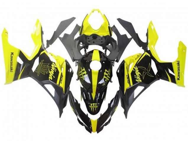 Carenados Moto Kawasaki Ninja 400 2018-2024 - Amarillo Negro Monstruo
