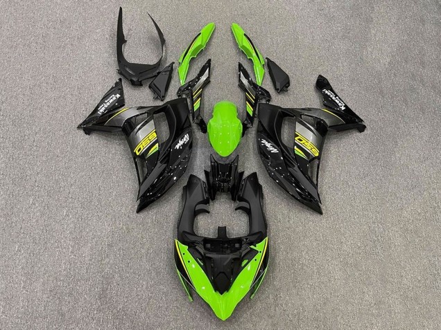 Carenados Moto Kawasaki Ninja 650 EX650 2017-2019 - Verde Amarillo Gris Negro