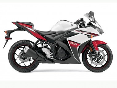 Carenados Moto Yamaha YZF R3 2015-2018 - Blanco Rojo Negro