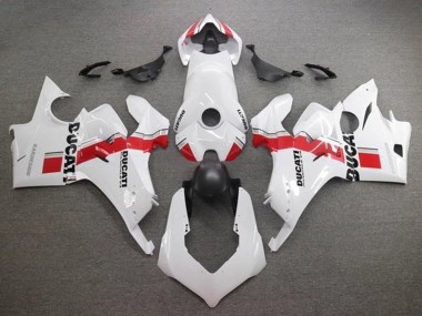 Carenados Moto Ducati Panigale V4 V4S 2020-2021 - Blanco Rojo Raya