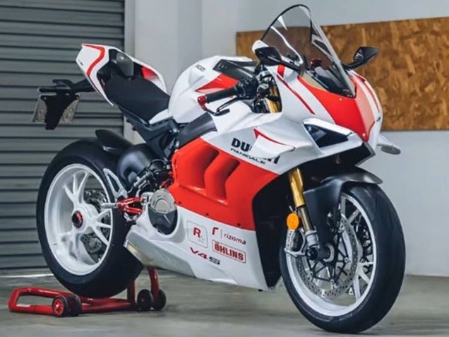Carenados Moto Ducati Panigale V4 V4S 2020-2021 - Blanco Rojo