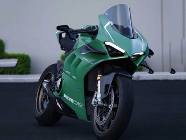 Carenados Moto Ducati Panigale V4 V4S 2020-2021 - Verde Mate Blanco