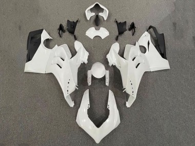 Carenados Moto Ducati Panigale V4 V4S 2020-2021 - Blanco Perla Negro Brillante