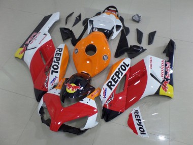 Carenados Moto Honda CBR1000RR 2004-2005 - Naranja Blanco Rojo Negro Brillante Repsol Rojo Bull HRC