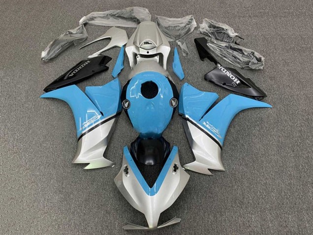 Carenados Moto Honda CBR1000RR 2012-2016 - Azul Claro Plata Negro