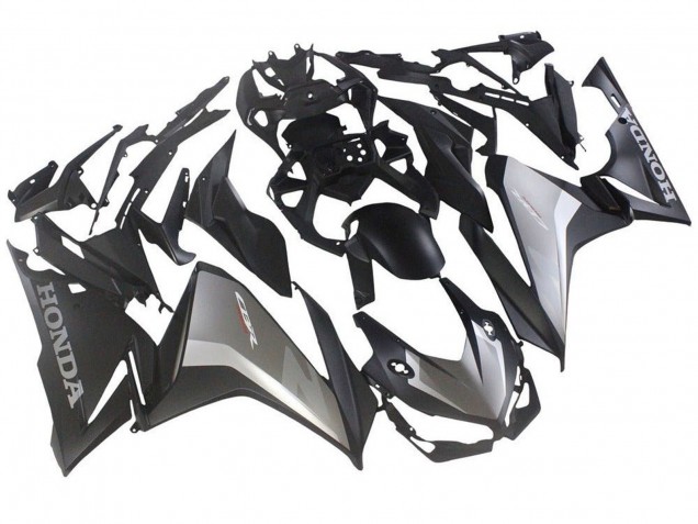 Carenados Moto Honda CBR500R 2019-2021 - Plata Negro Mate