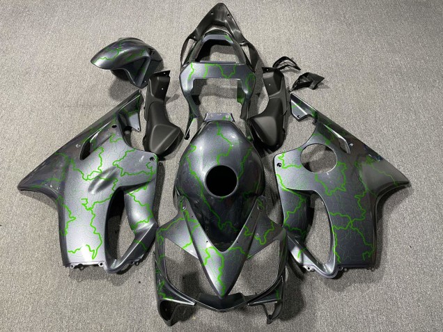 Carenados Moto Honda CBR600 F4i 2001-2003 - Plata Verde Iluminación