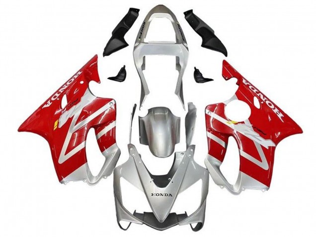 Carenados Moto Honda CBR600 F4i 2001-2003 - Plata Rojo