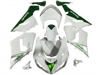 Carenados Moto Kawasaki ZX6R 2005-2006 - Blanco Verde