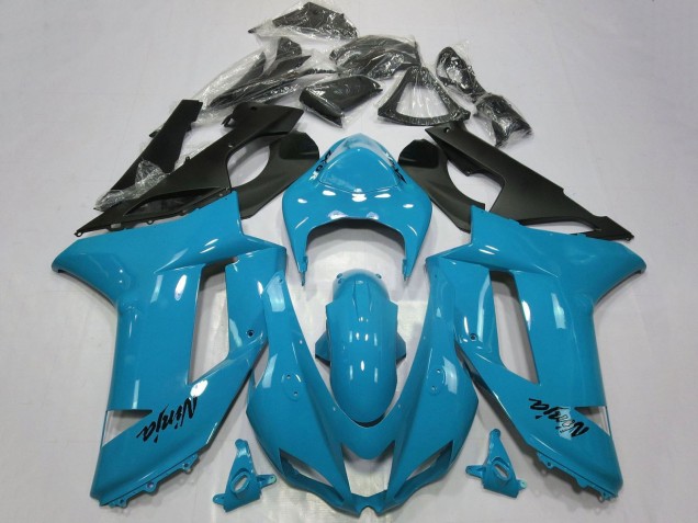 Carenados Moto Kawasaki ZX6R 2007-2008 - Azul Negro