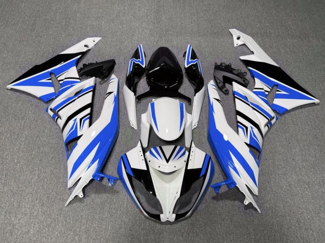 Carenados Moto Kawasaki ZX6R 2007-2008 - Blanco Azul Negro