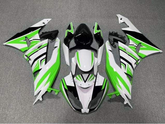 Carenado Moto Kawasaki ZX6R 2009-2012 - Blanco Verde Negro