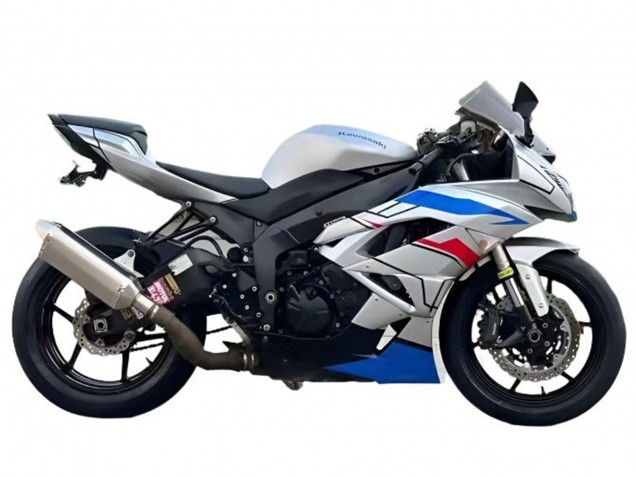 Carenados Moto Kawasaki ZX6R 2009-2012 - Blanco Azul Rojo Negro