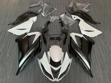 Kits Carenado Moto Kawasaki ZX6R 2013-2018 - Blanco Negro Mate