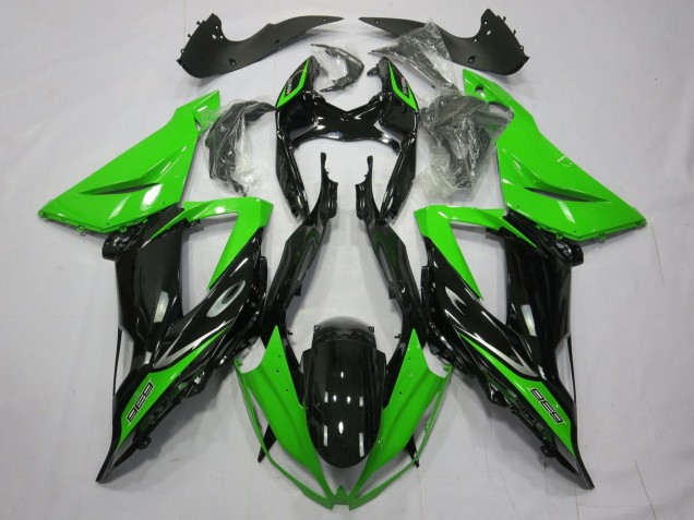 Carenados Moto Kawasaki ZX6R 2013-2018 - Verde Negro Brillante