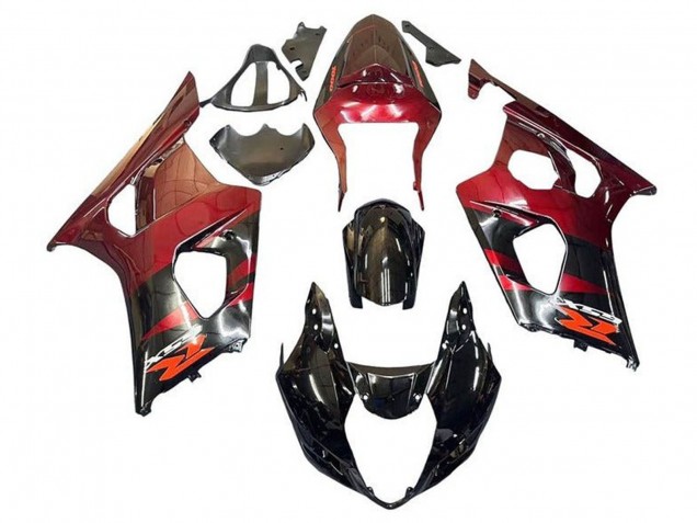 Carenados Moto Suzuki GSXR 1000 2003-2004 - Rojo Negro Brillante