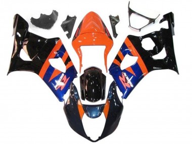 Carenados Moto Suzuki GSXR 1000 2003-2004 - Naranja Azul Negro Brillante