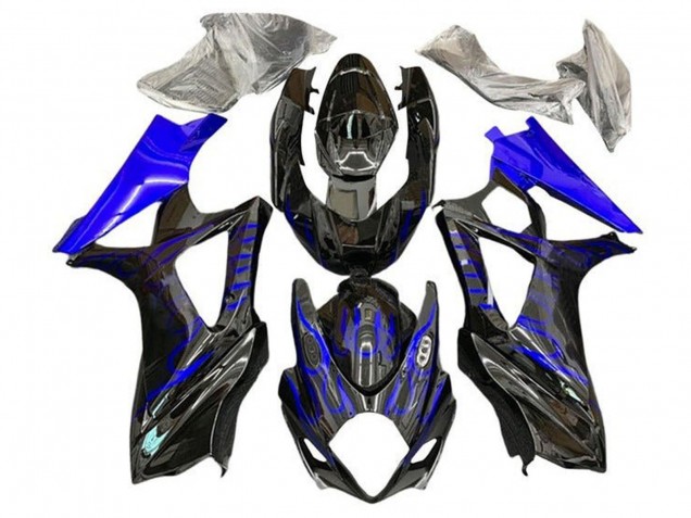 Carenados Moto Suzuki GSXR 1000 2005-2006 - Negro Azul Llama