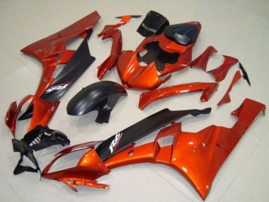 Kits Carenado Moto Yamaha YZF R6 2006-2007 - Naranja Negro Mate