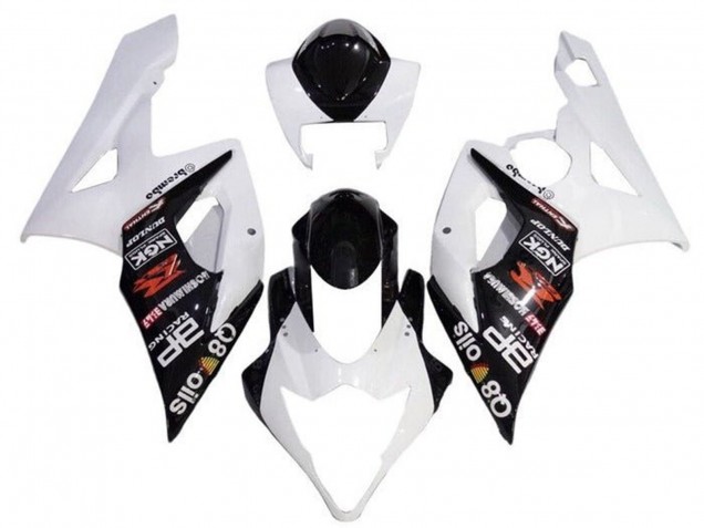 Carenados Moto Suzuki GSXR 1000 2005-2006 - Blanco Negro Brembo