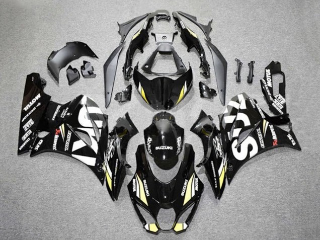 Carenados Moto Suzuki GSXR1000 2017-2025 - Negro Blanco Amarillo