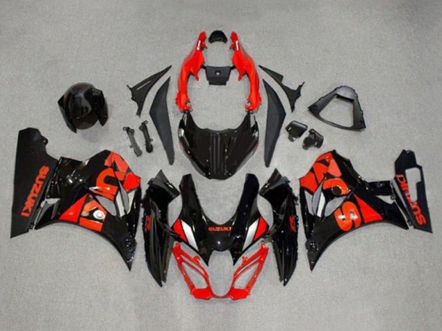Carenados Moto Suzuki GSXR1000 2017-2025 - Negro Rojo Plata