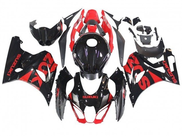 Carenados Moto Suzuki GSXR1000 2017-2025 - Negro Rojo
